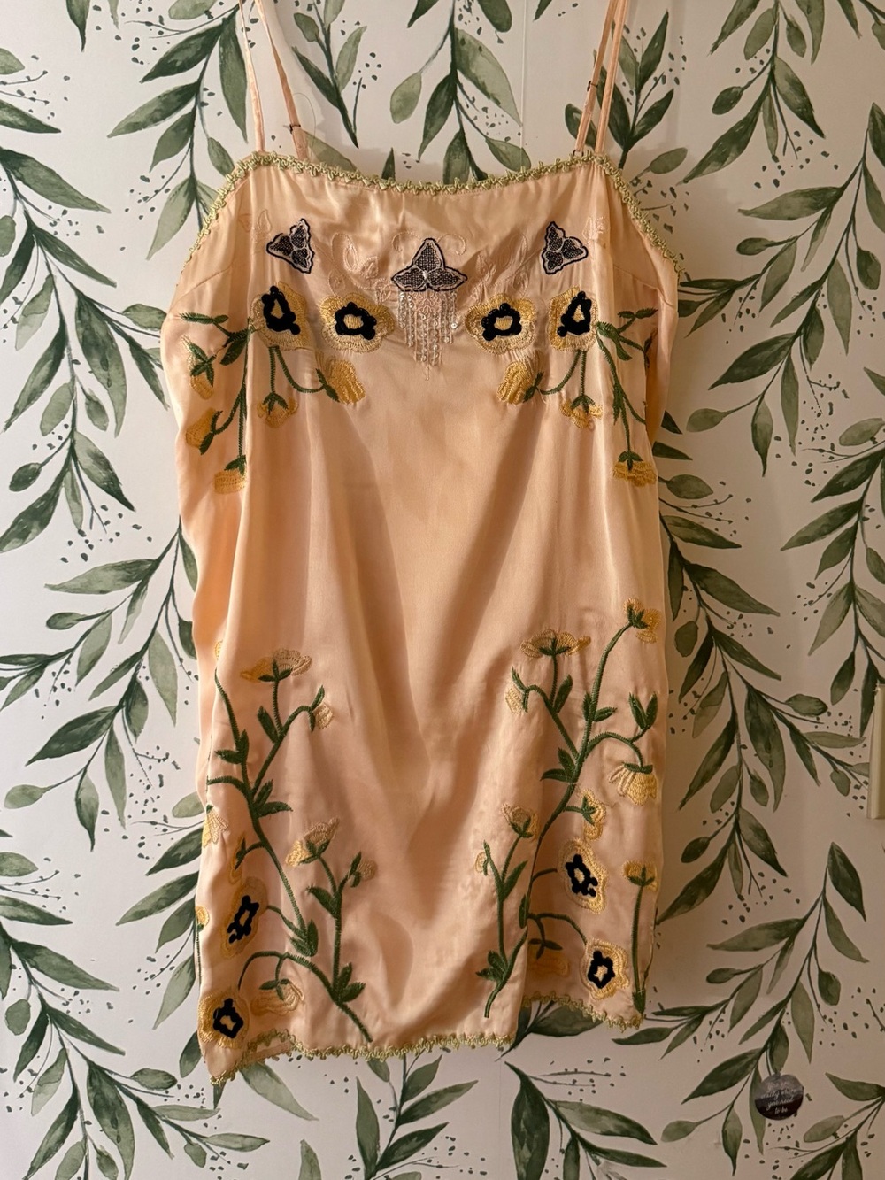 Free People “Bali Garden Party” Slip Dress